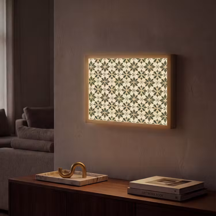 Lightbox - Wandlamp - Tegel - Dessin - Groen — 2