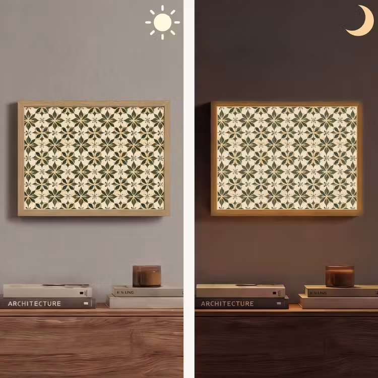 Lightbox - Wandlamp - Tegel - Dessin - Groen — 6