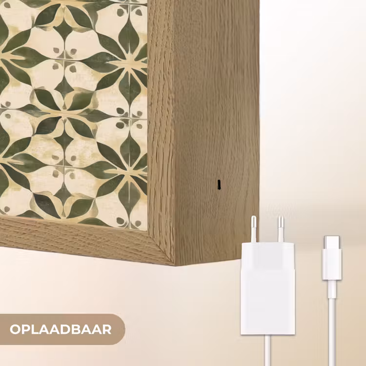 Lightbox - Wandlamp - Tegel - Dessin - Groen — 7