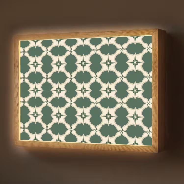 Lightbox - Wandlamp - Tegel - Klassiek - Groen — 1