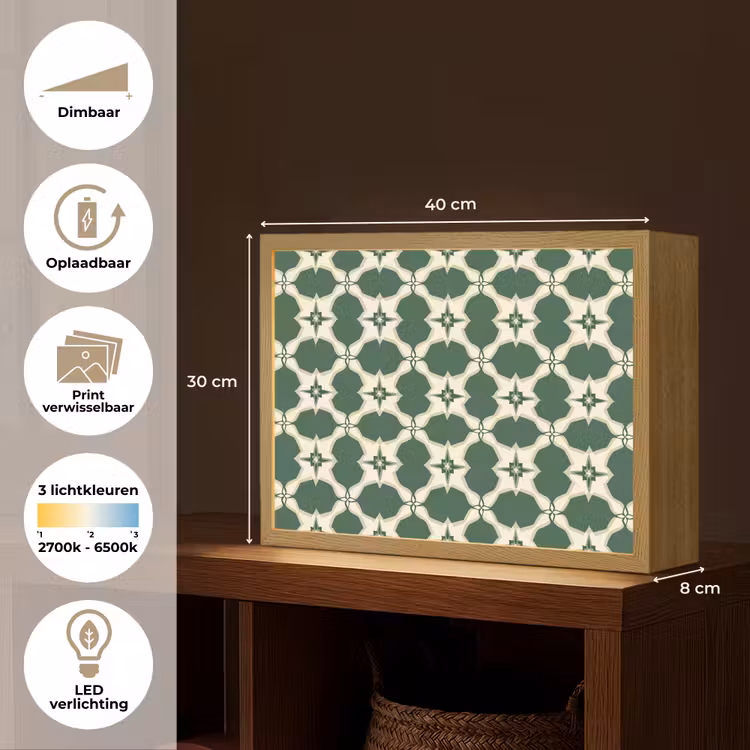 Lightbox - Wandlamp - Tegel - Klassiek - Groen — 10