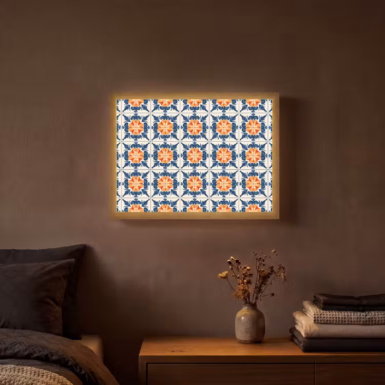 Lightbox - Wandlamp - Traditioneel - Tegel - Oranje — 3
