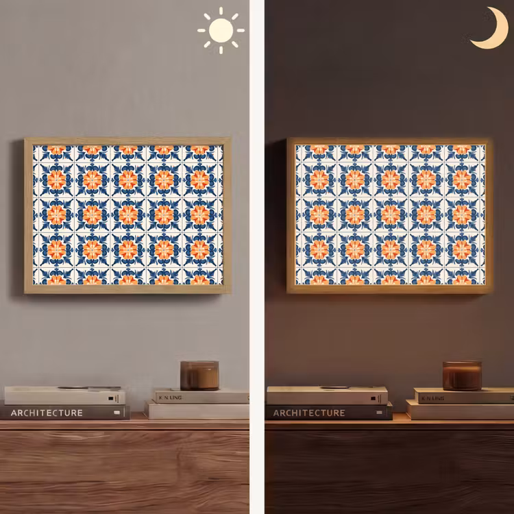 Lightbox - Wandlamp - Traditioneel - Tegel - Oranje — 6