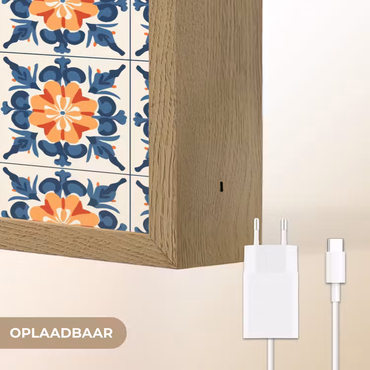 Lightbox - Wandlamp - Traditioneel - Tegel - Oranje — 7