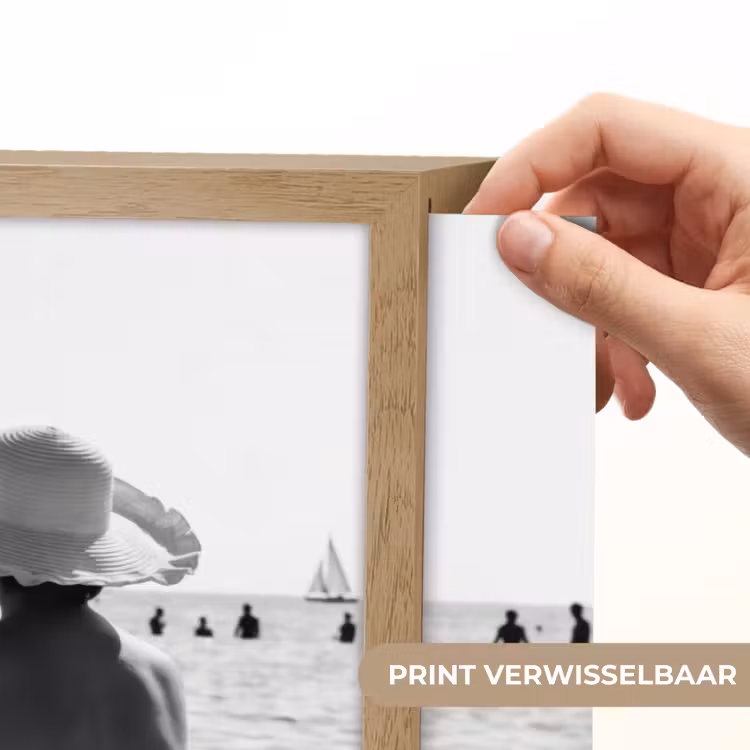Lightbox - Wandlamp - Vrouwen - Zonnehoed - Strand - Zwart - Wit — 5