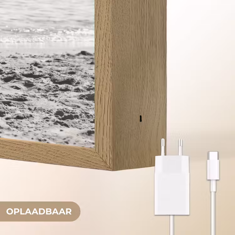 Lightbox - Wandlamp - Vrouwen - Zonnehoed - Strand - Zwart - Wit — 7