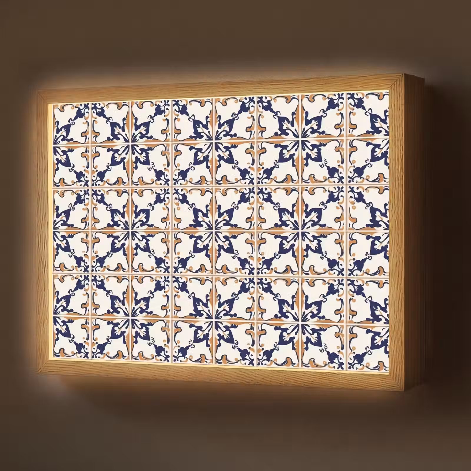 Lightbox - Wandlamp - Klassiek - Patroon - Kleurrijk — 1