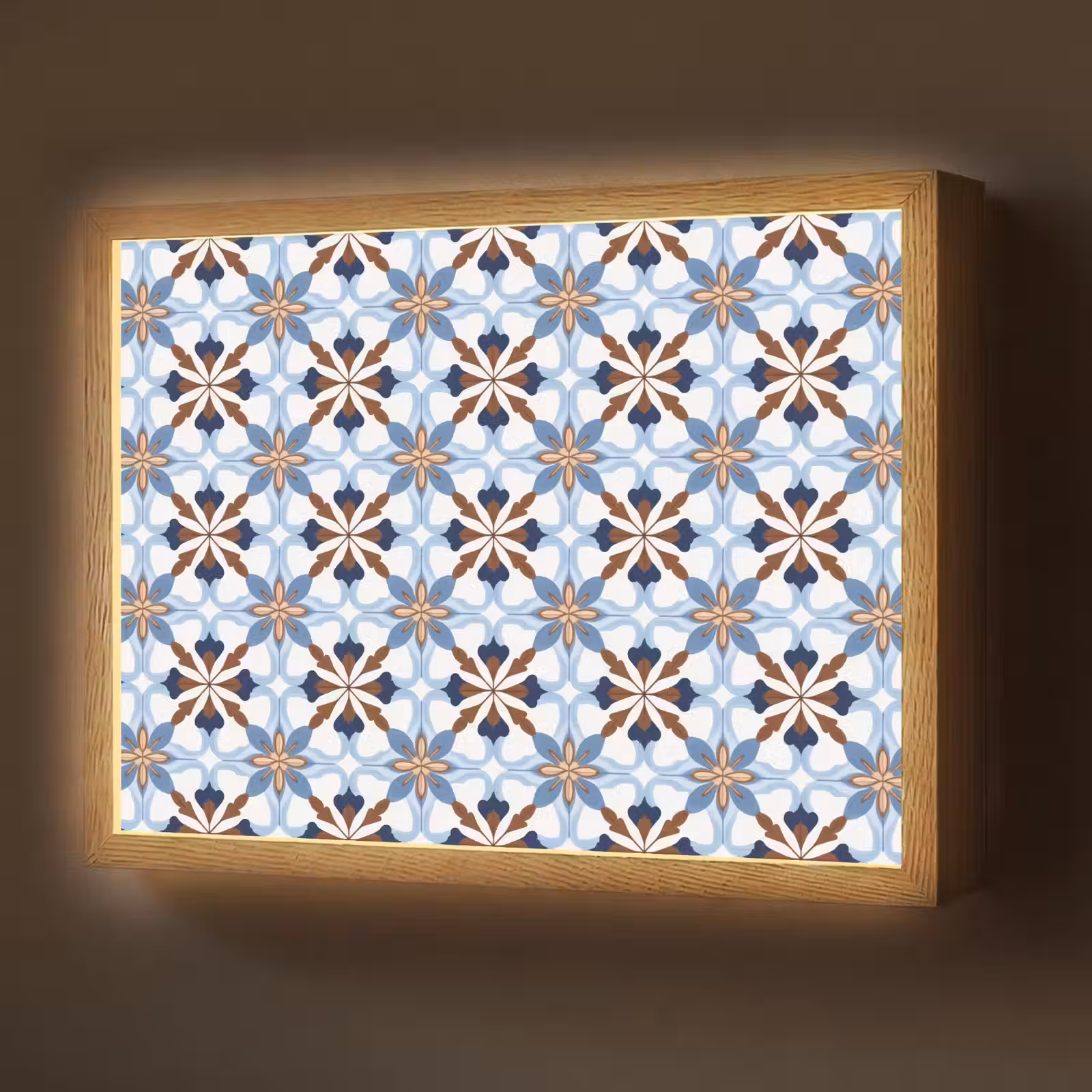 Lightbox - Wandlamp - Ornament - Tegel - Kleurrijk — 1