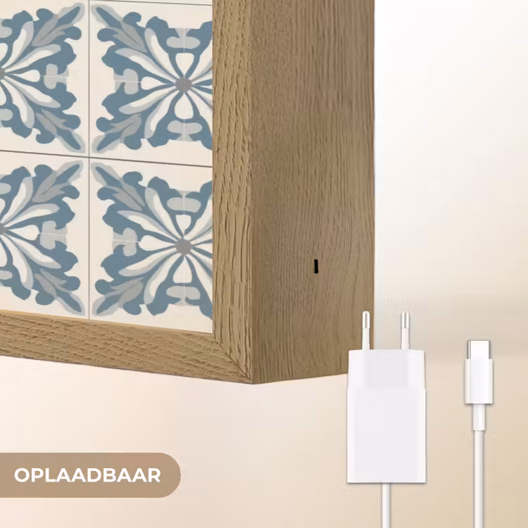 Lightbox - Wandlamp - Dessin - Tegel - Blauw — 7