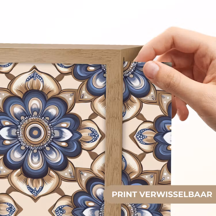 Lightbox - Wandlamp - Floraal - Ornament - Blauw — 5