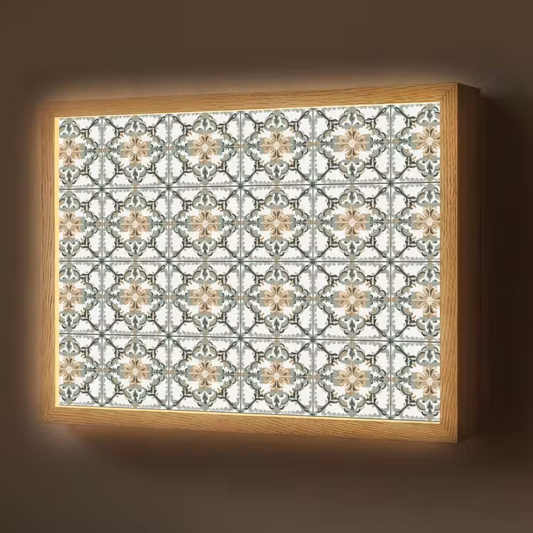 Lightbox - Wandlamp - Floraal - Verweerd - Keurrijk — 1