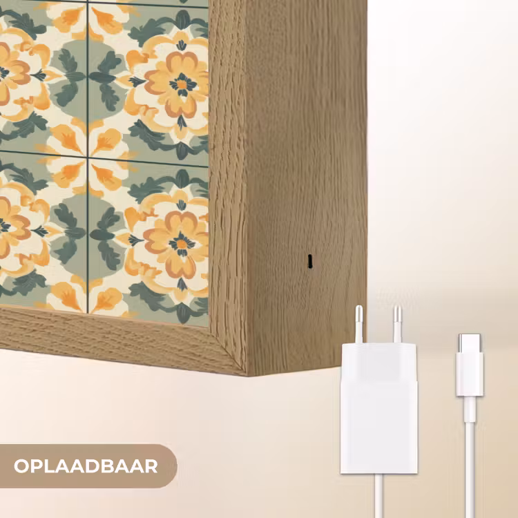 Lightbox - Wandlamp - Keramiek - Verweerd - Kleurrijk — 7