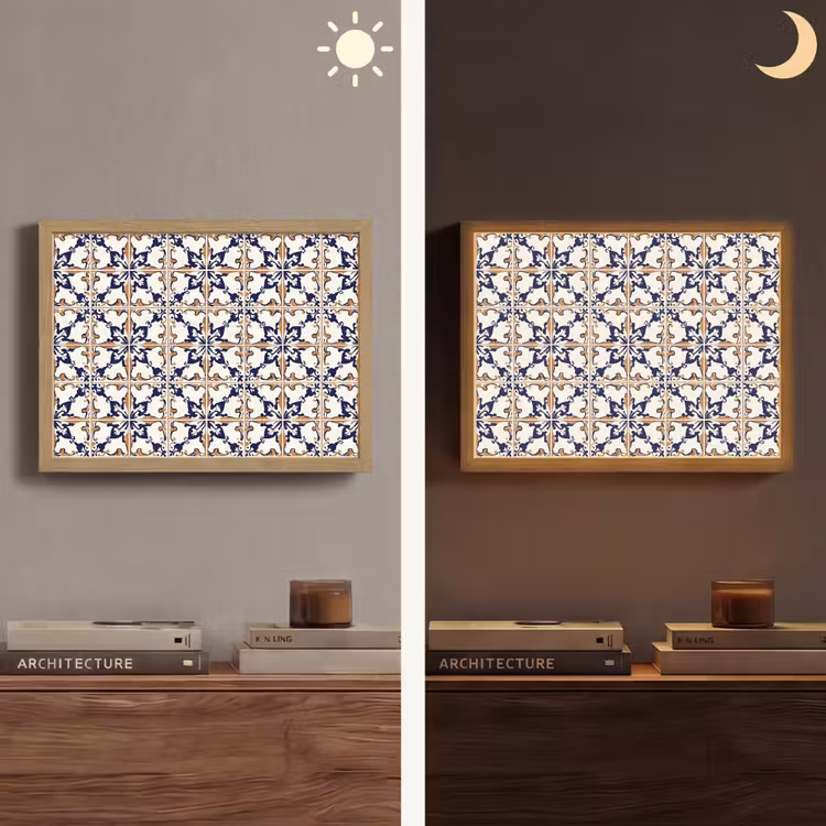 Lightbox - Wandlamp - Klassiek - Patroon - Kleurrijk — 6