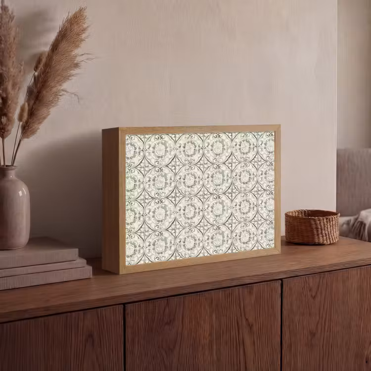 Lightbox - Wandlamp - Krulornament - Tegel - Groen — 4
