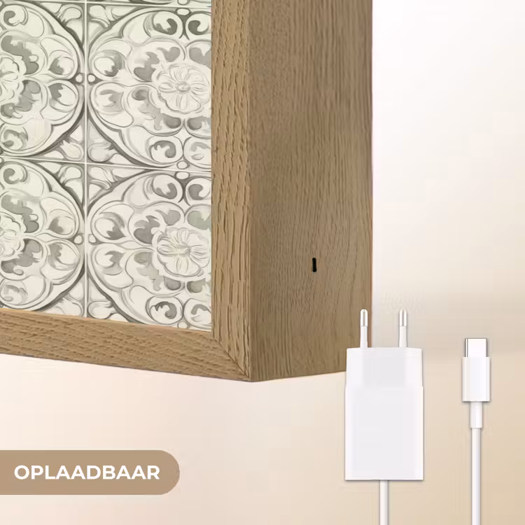 Lightbox - Wandlamp - Krulornament - Tegel - Groen — 7