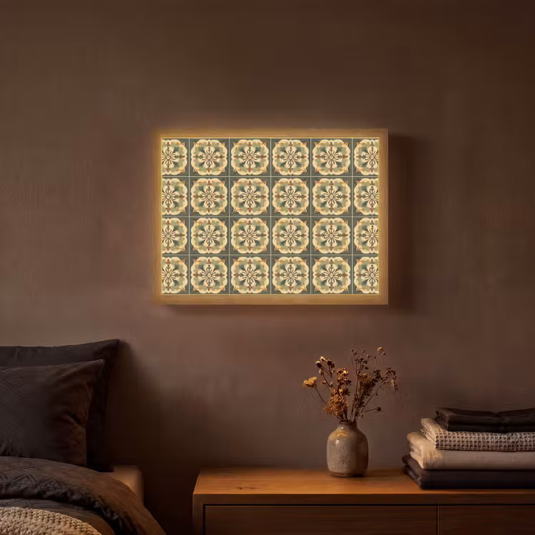 Lightbox - Wandlamp - Ornament - Patroon - Groen — 3