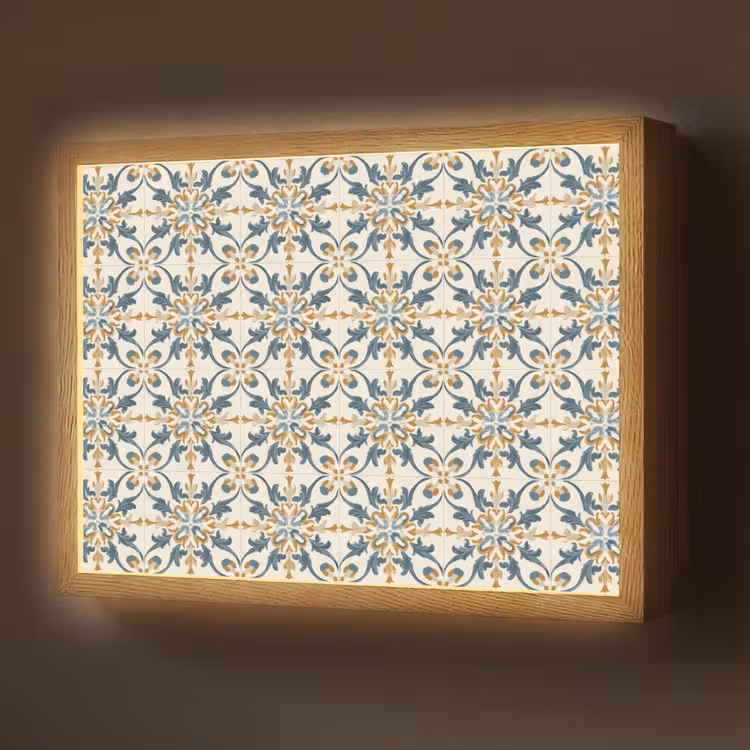 Lightbox - Wandlamp - Patroon - Klassiek - Kleurrijk — 1