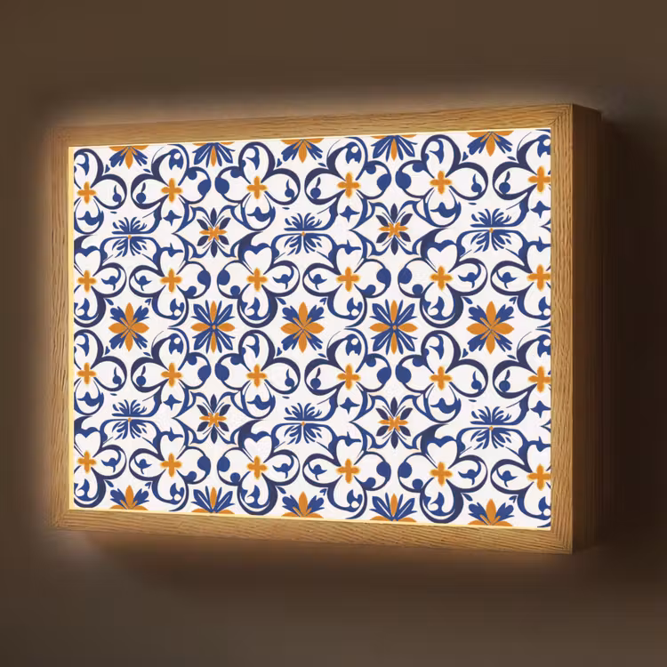 Lightbox - Wandlamp - Patroon - Modern - Kleurrijk — 1