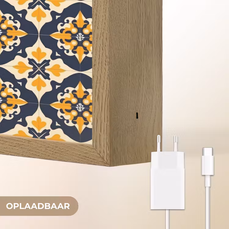 Lightbox - Wandlamp - Patroon - Siertegel - Kleurrijk — 7