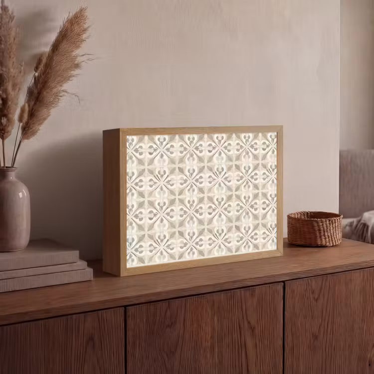 Lightbox - Wandlamp - Tegel - Motief - Beige — 4