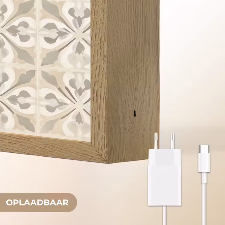 Lightbox - Wandlamp - Tegel - Motief - Beige — 7
