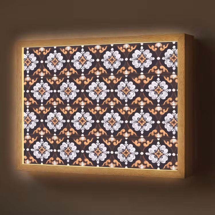 Lightbox - Wandlamp - traditioneel - Element - Kleurrijk — 1