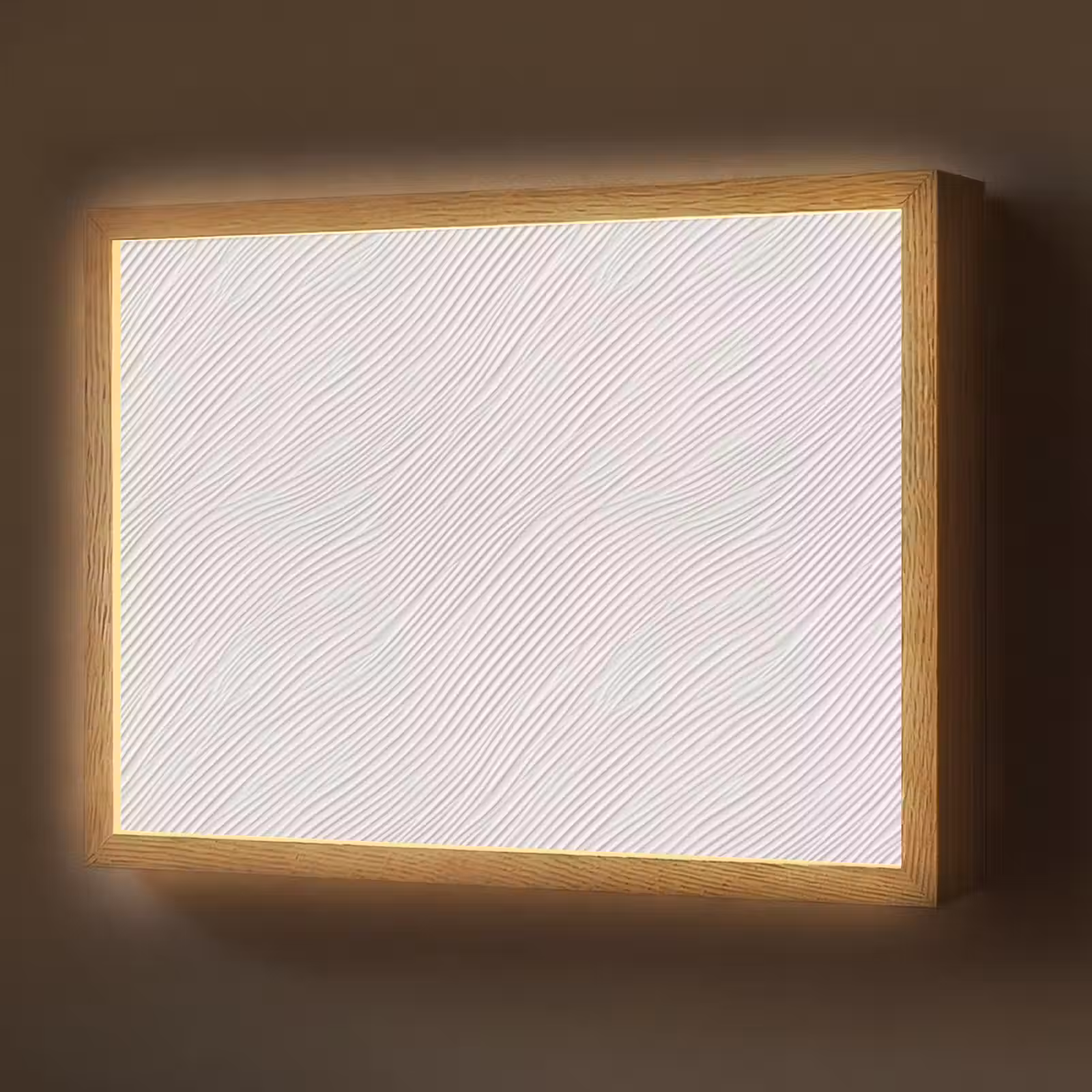 Lightbox - Wandlamp - Golven - Ribbels - Wit — 1
