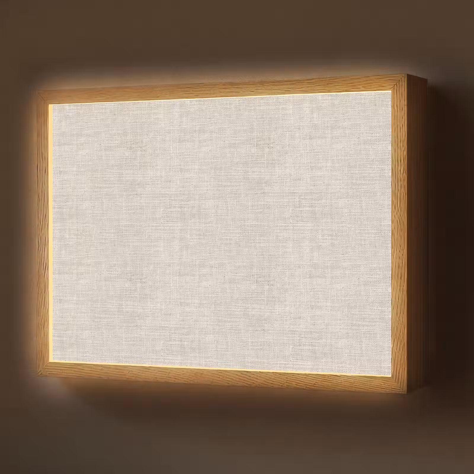 Lightbox - Wandlamp - Linnen - Textuur - Beige — 1
