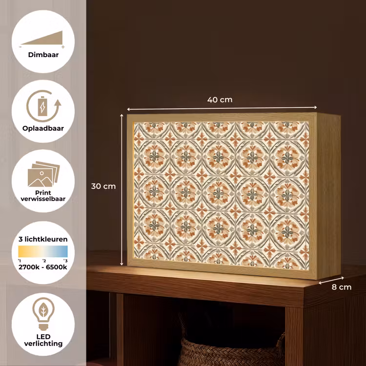 Lightbox - Wandlamp - Elegant - Antiek - Kleurrijk — 10