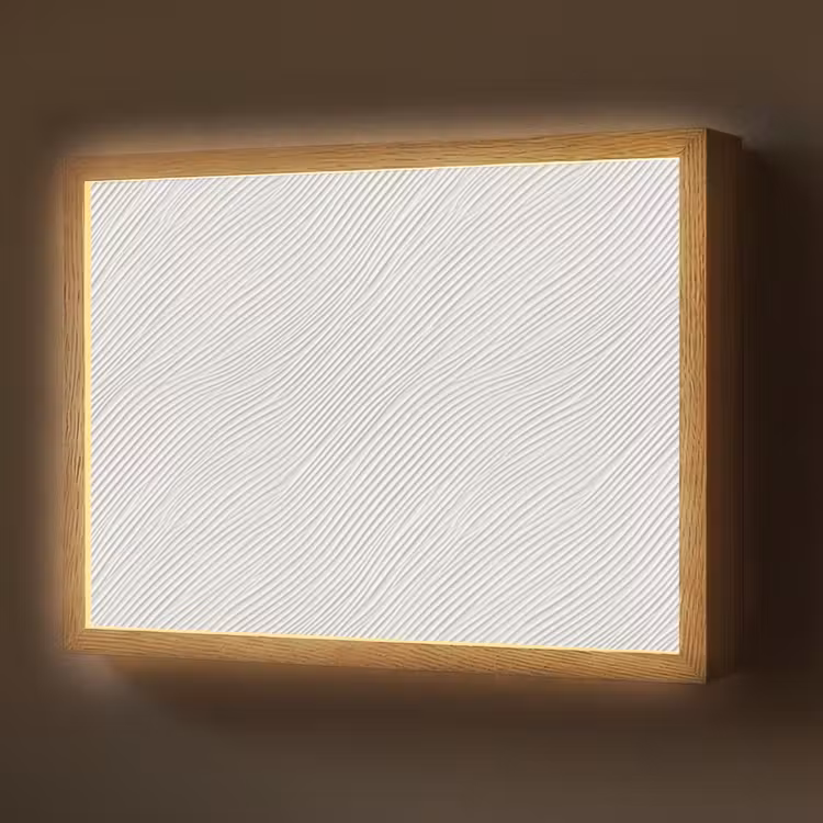 Lightbox - Wandlamp - Golven - Ribbels - Wit — 1