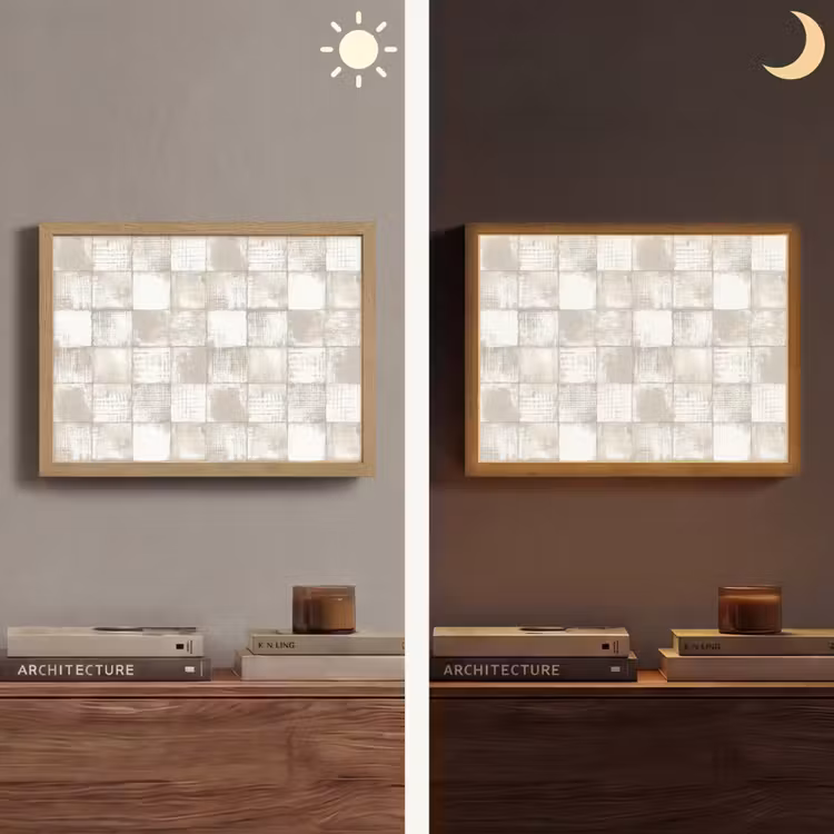 Lightbox - Wandlamp - Tegel - Patroon - Verweerd — 6