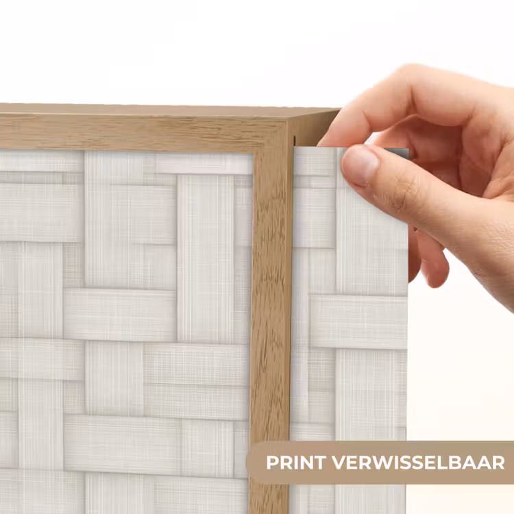 Lightbox - Wandlamp - Vlechtwerk - Banen - Beige — 5