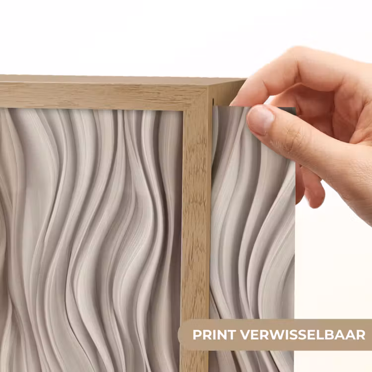 Lightbox - Wandlamp - Golven - 3D - Crème — 5