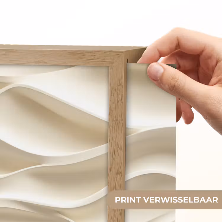 Lightbox - Wandlamp - Lijnen - Golvend - Crème — 5