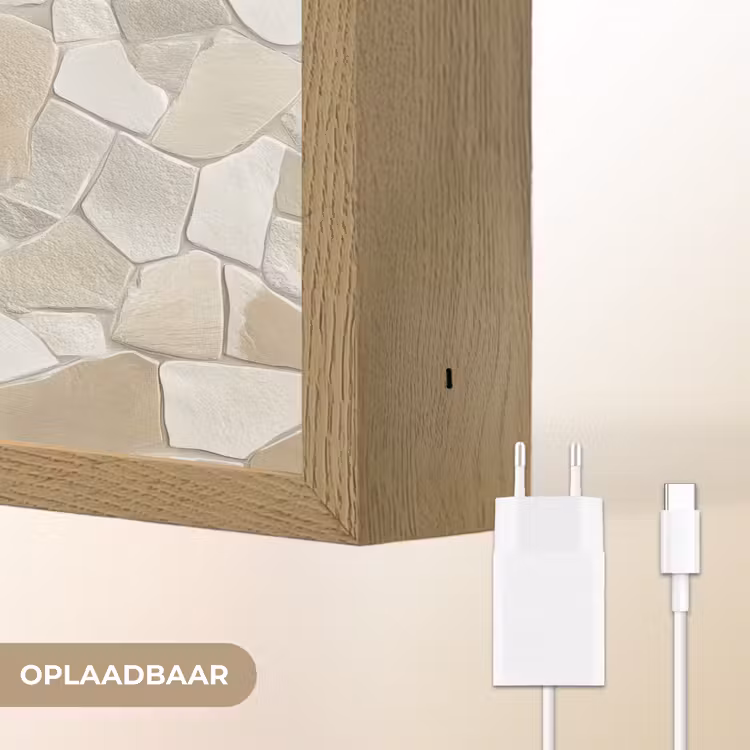 Lightbox - Wandlamp - Mozaïek - Stenen - Beige — 7