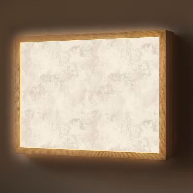 Lightbox - Wandlamp - Patroon - Organisch - Beige — 1
