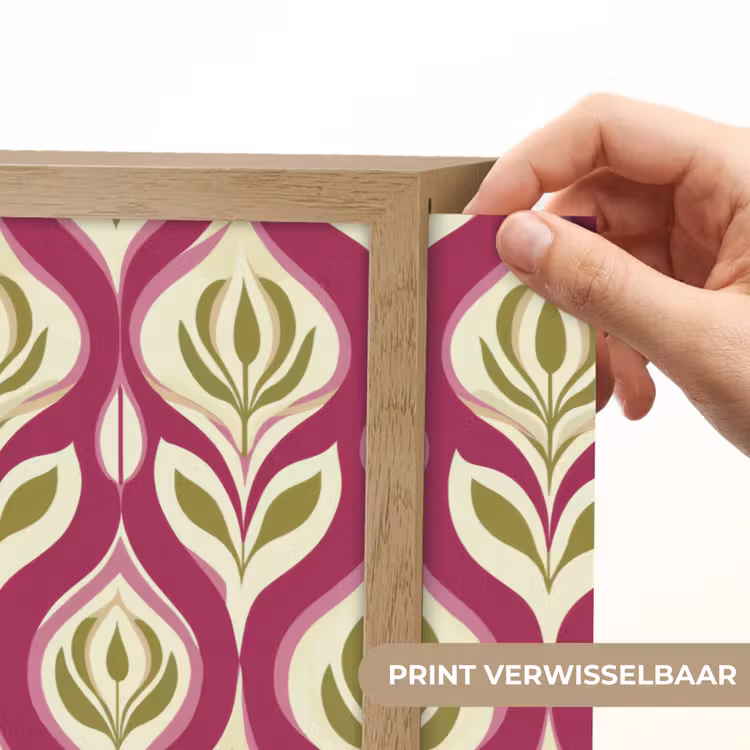 Lightbox - Wandlamp - Retro - Floraal - Paars — 5