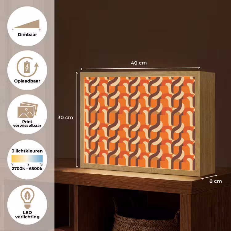 Lightbox - Wandlamp - Retro - Modern - Kleurrijk — 10