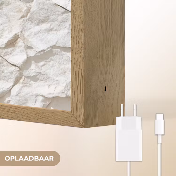 Lightbox - Wandlamp - Structuur - Rots - Wit — 7