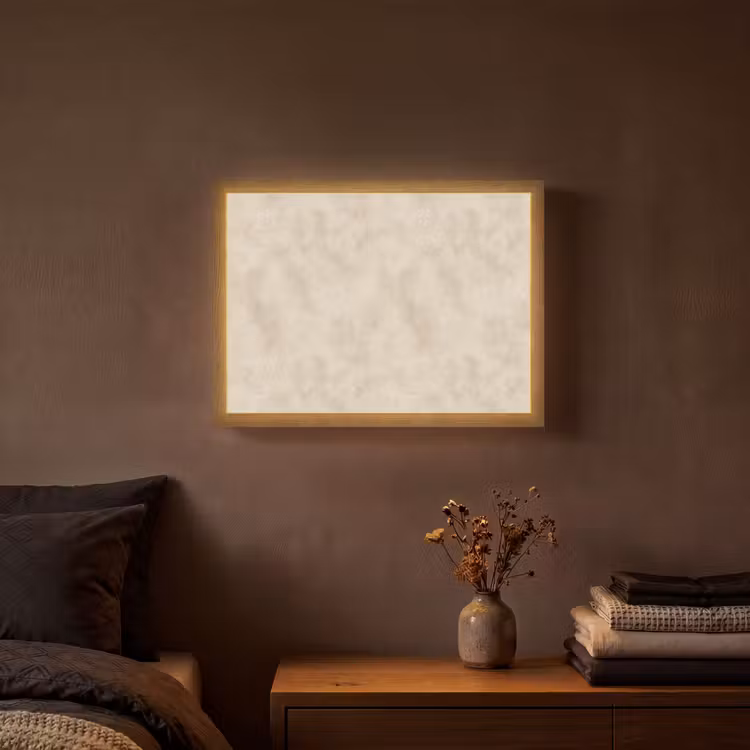 Lightbox - Wandlamp - Structuur - Spikkels - Beige — 3