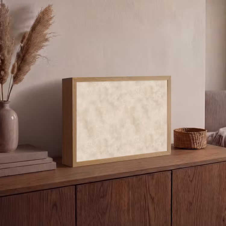 Lightbox - Wandlamp - Structuur - Spikkels - Beige — 4
