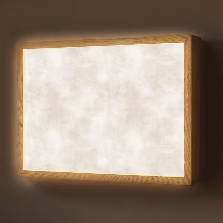 Lightbox - Wandlamp - Subtiel - Structuur - Beige — 1