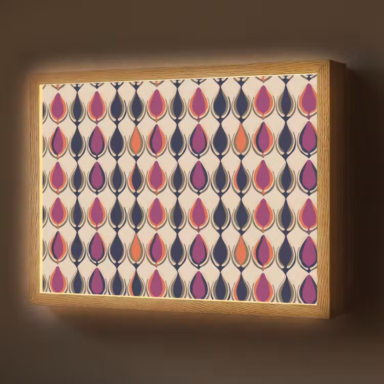 Lightbox - Wandlamp - Vintage - Retro - Kleurrijk — 1