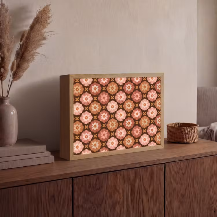 Lightbox - Wandlamp - Geometrisch - Bloemen - Kleurrijk — 4