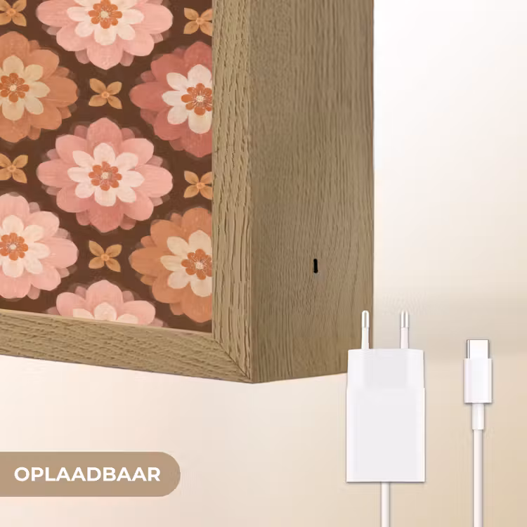 Lightbox - Wandlamp - Geometrisch - Bloemen - Kleurrijk — 7