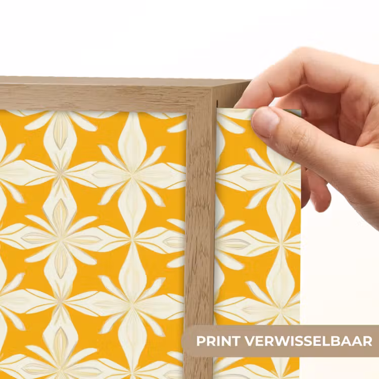 Lightbox - Wandlamp - Patroon - Retro - Geel — 5