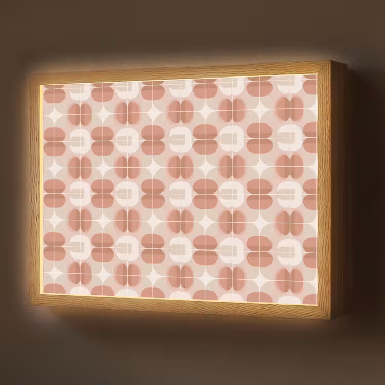 Lightbox - Wandlamp - Retro - Klassiek - Roze — 1