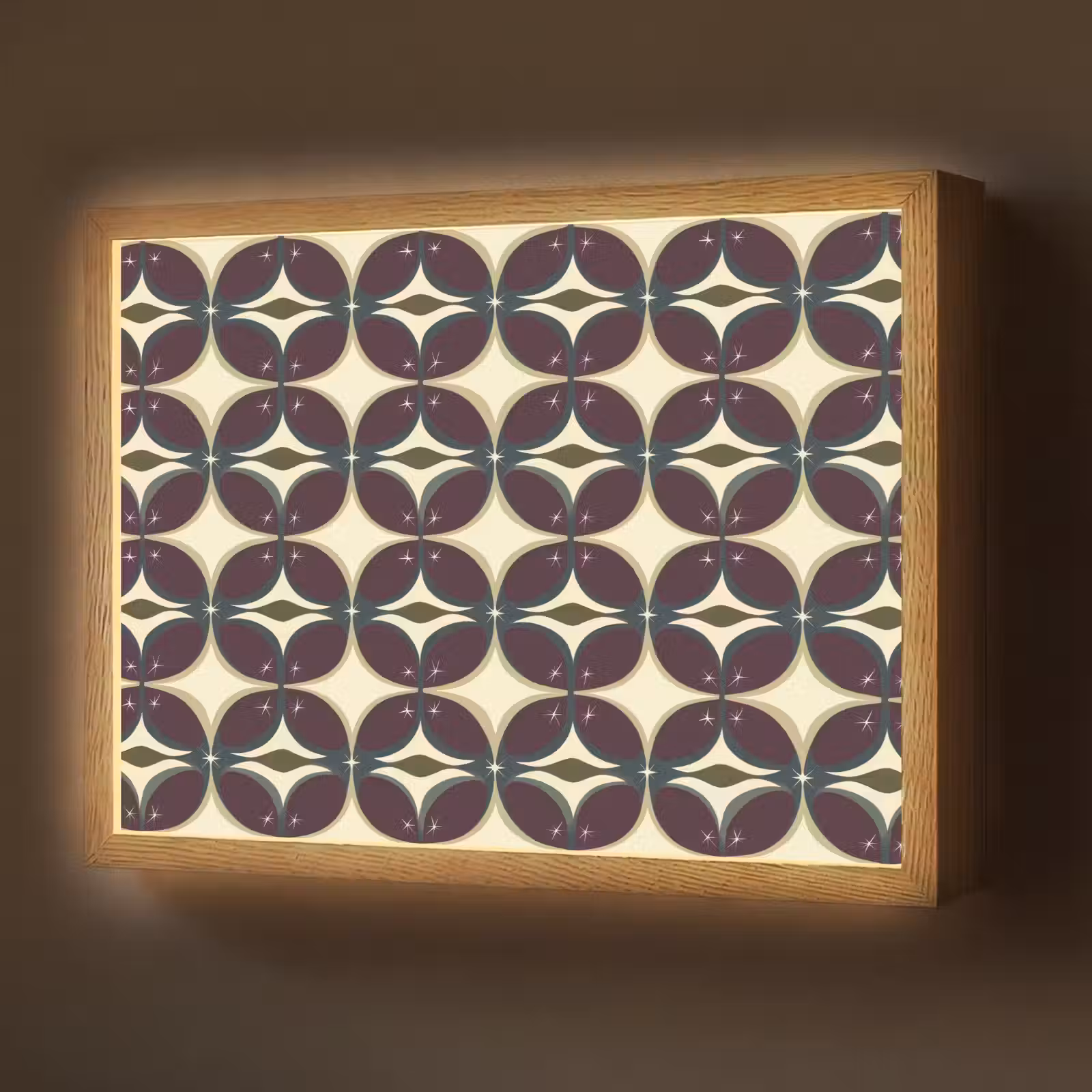 Lightbox - Wandlamp - Cirkel - Retro - Kleurrijk — 1