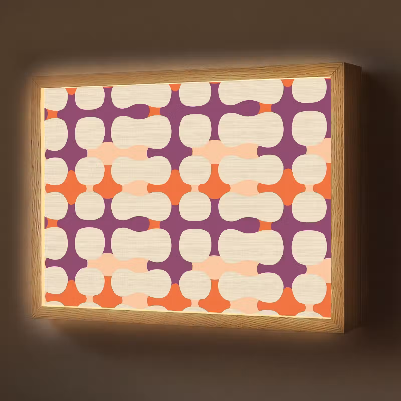 Lightbox - Wandlamp - Modern - Patroon - Kleurrijk — 1
