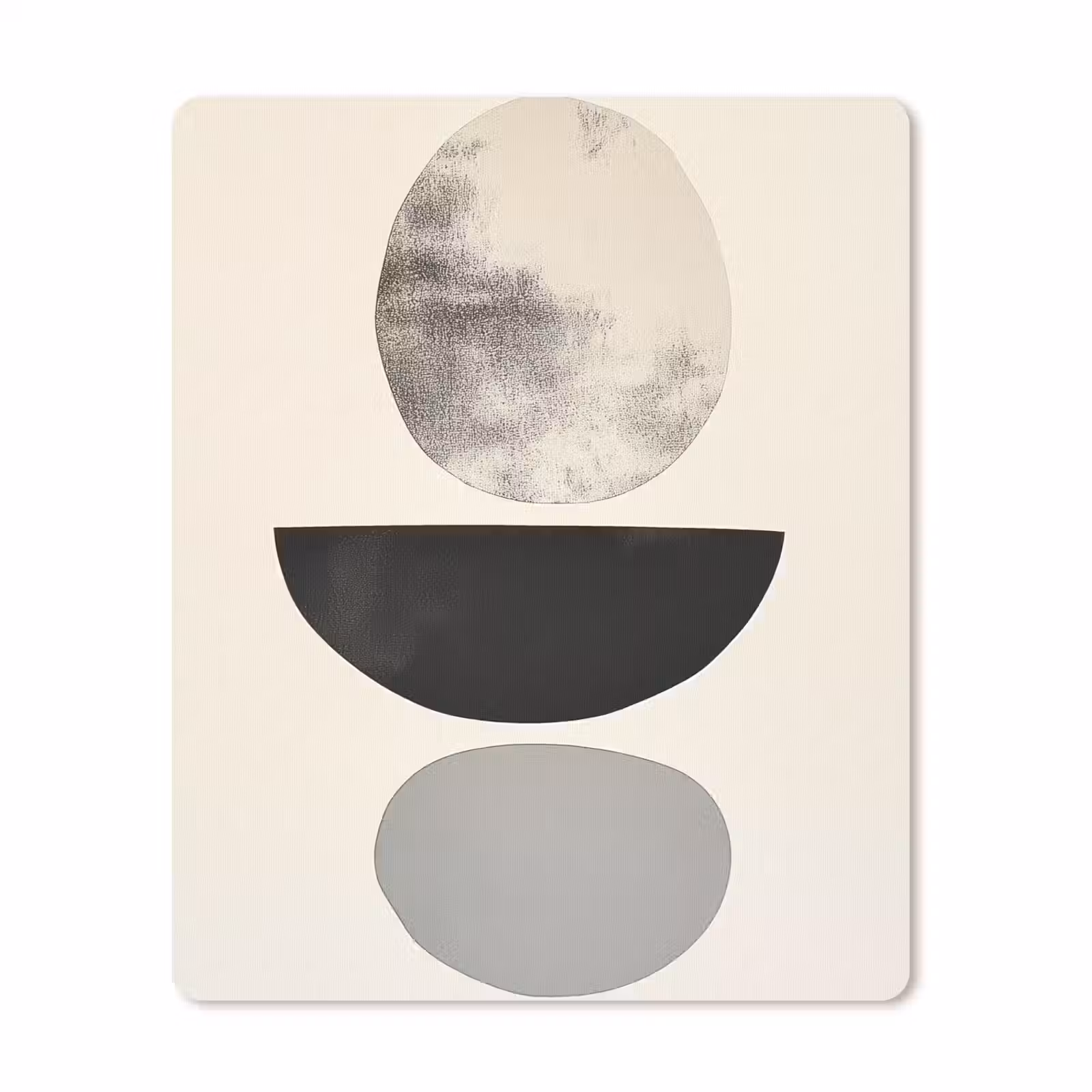 Muismat - Beige - Japandi - Wabi sabi — 1